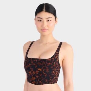 Parade Leopard Mesh Corset Top Size Large
